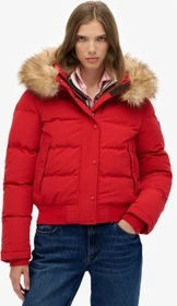Superdry Everest Hooded Bomber Jacke varsity red (Damen)