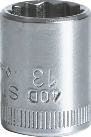 Stahlwille 40D Außenzwölfkant Steckschlüssel 1/4", 13x23mm