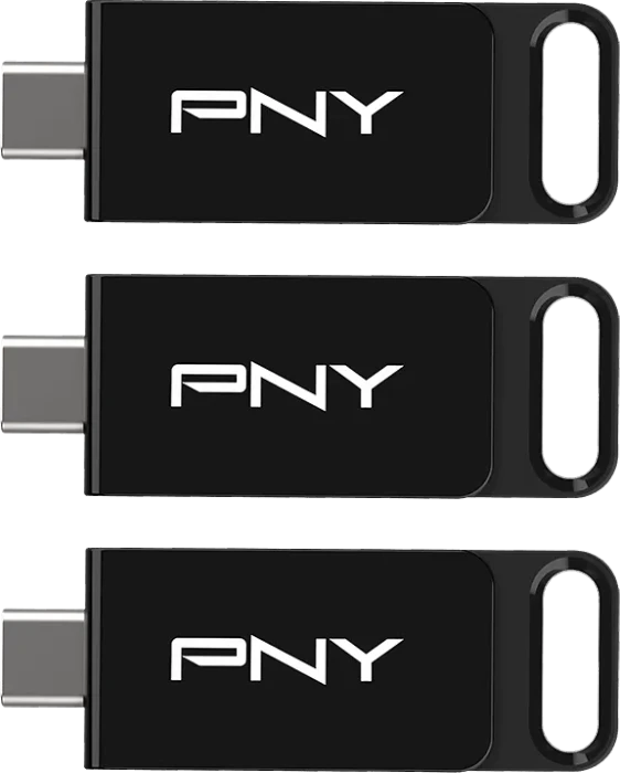 PNY Elite Type-C 128GB, USB-C, USB 3.2 Gen 1×1, 3er-Pack