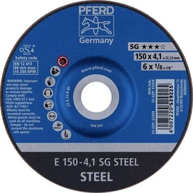 Pferd E 150-4.1 SG STEEL Schleifscheibe, 150x4.1x22.23mm, 10 Stück