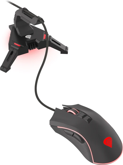Genesis Vanad 300 Mouse Bungee, Mauskabelhalterung, schwarz
