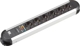 Bachmann Primo, 6-fach, Überspannungsschutz, 1.7m, schwarz/silber