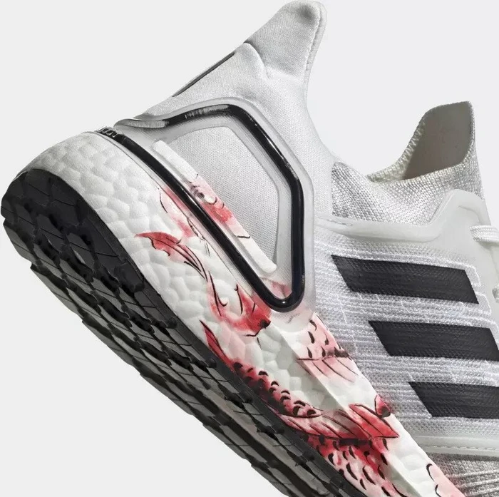 adidas Ultraboost 20 crystal white/core black/solar red (Herren)