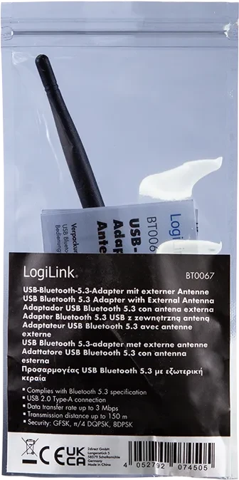 LogiLink Bluetooth 5.3 Dongle, USB-A 3.0 [Stecker]