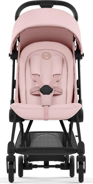 Cybex Coya Matte Black Frame peach pink