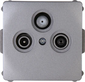 Kopp VENEDIG Antennensteckdose 3-fach platin