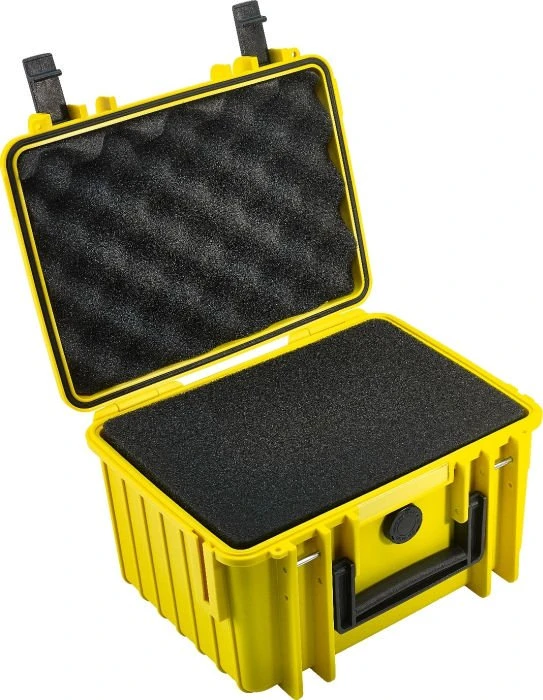 B&W International Outdoor Case Typ 2000 Koffer gelb mit Schaumstoffeinsatz