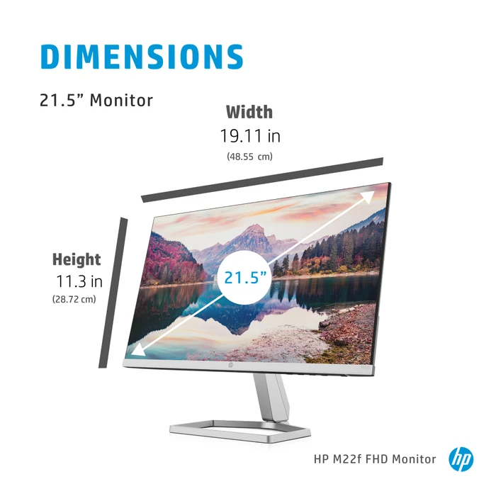 HP M22f, 1 Jahr Garantie, 21.5"
