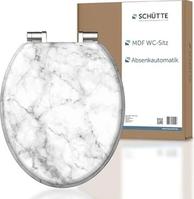 Schütte MDF WC-Sitz mit Absenkautomatik marmor stone