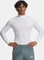 Under Armour ColdGear Kompressionsshirt langarm weiß/schwarz (Herren) Vorschaubild