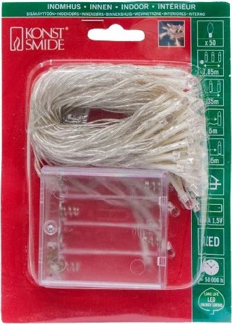 Konstsmide Lichterkette LED 50x tageslichtweiß