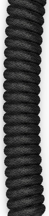 Glorious Premium Coiled Cable USB-C auf USB-A, vergoldet, Tastaturkabel (Spiral-Textilkabel), 1.37m, Phantom Black