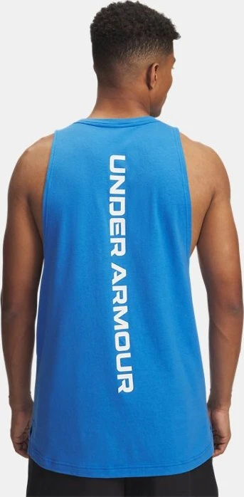 Under Armour Baseline Funktionsshirt ärmellos blue atlantis/white (Herren)