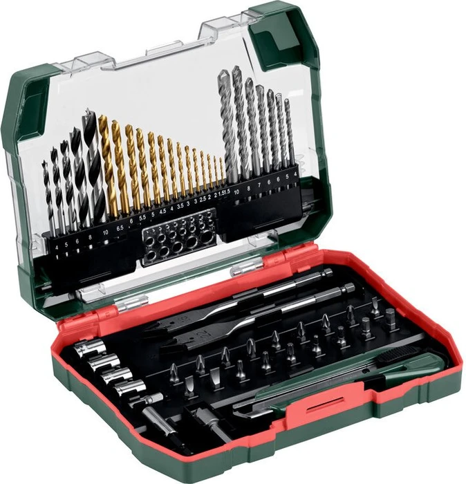 Metabo Promotion SP Bohrer-/Bits-/Steckschlüssel-Zubehörset inkl. Koffer, 55-tlg.