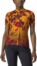 Castelli Unltd Sentiero Trikot kurzarm golden orange/barbaresco red (Damen)