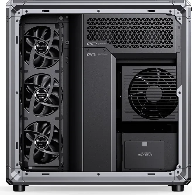 Jonsbo X400 Gray, Glasfenster