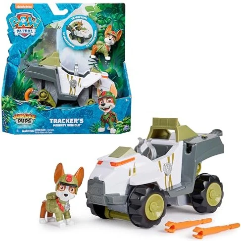 Spin Master Paw Patrol - Jungle Pups Affen-Fahrzeug mit Tracker