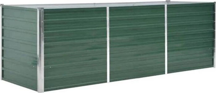 vidaXL Stahl Hochbeet 240x80cm grün