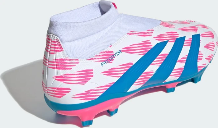 adidas Predator League Laceless FG cloud white/solar blue/solar pink