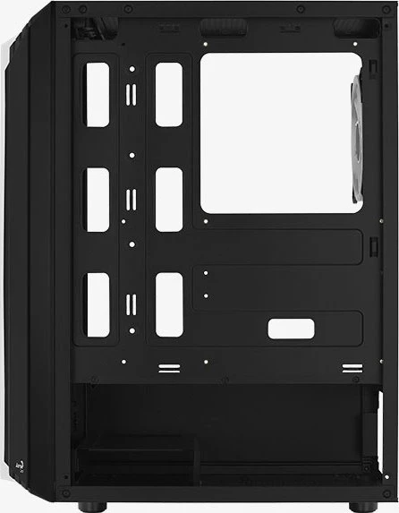 AeroCool Bionic V2, schwarz, Lüfter LED RGB, Glasfenster