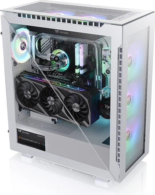 Thermaltake Divider 500 TG ARGB Snow Edition, weiß, Glasfenster