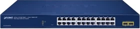 Planet GS-2210 Rackmount Gigabit Managed Switch, 24x RJ-45, 2x SFP (GS-2210-24T2S)