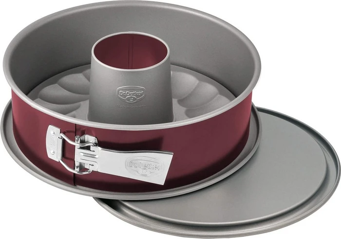 Dr. Oetker Back-Liebe Bicolor Dichte Springform mit Flach- und Rohrboden 26cm