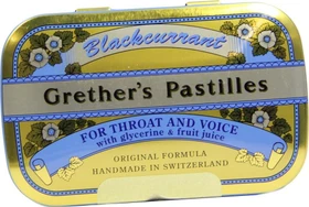 Grether's Pastillen Blackcurrant, 60g