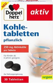 Doppelherz aktiv Kohletabletten pflanzlich, 30 Stück