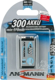 Ansmann maxE+ 9V-Block NiMH 300mAh