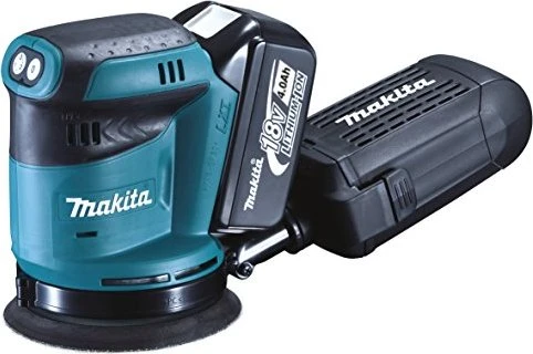 Makita DBO180RMJ Akku-Exzenterschleifer inkl. MAKPAC + 2 Akkus 4.0Ah