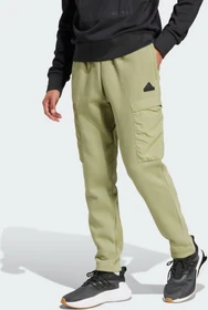adidas City Escape Fleece Trainingshose lang tent green (Herren)