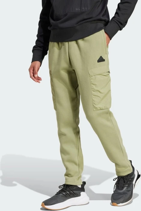 adidas City Escape Fleece Trainingshose lang tent green (Herren)
