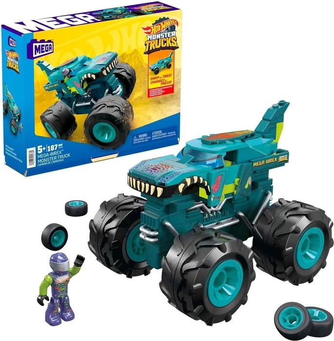 Mattel Mega Construx Hot Wheels Mega-Wrex Monster Truck