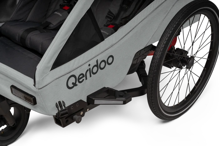 Qeridoo Kidgoo 2 Lite Fahrradanhänger titanium grey (Modell 2026)