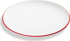 Gmundner Keramik Rubinroter Rand Dessertteller Cup 20cm