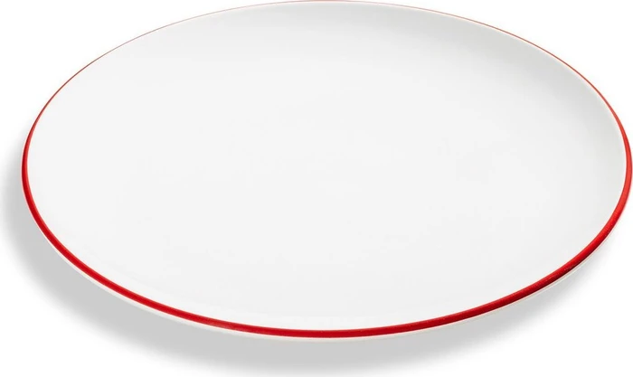 Gmundner Keramik Rubinroter Rand Dessertteller Cup 20cm