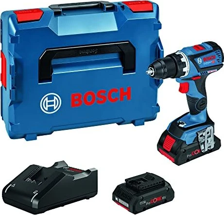 Bosch Professional GSR 18V-60 C Akku-Bohrschrauber inkl. L-Boxx + 2 Akkus 4.0Ah