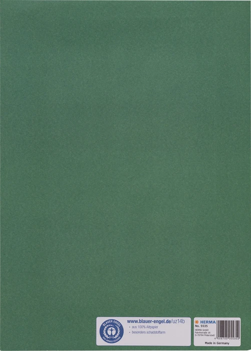 Herma Heftschoner Papier, A4, dunkelgrün, 10er-Pack