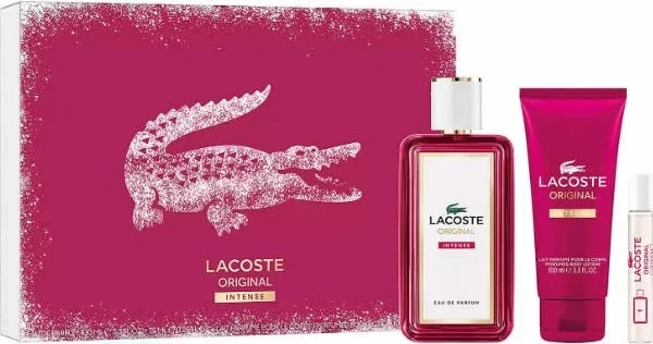 Lacoste Original For Her Intense EdP 100ml + EdP 7.5ml + Body Lotion 100ml Duftset