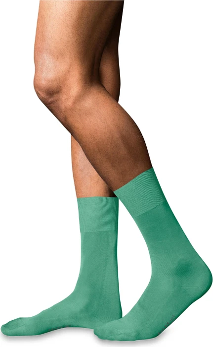 Falke No. 9 Pure Fil d'Écosse Socken oceangreen (Herren)