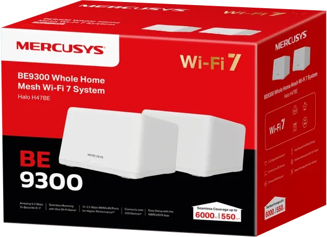 Mercusys Halo H47BE, BE9300, 2er-Pack (H47BE (2-pack))