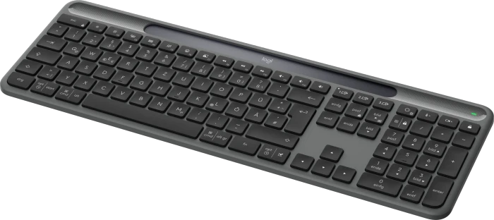 Logitech Signature Slim Solar+ K980 for Business, Grafit, Logi Bolt, USB/Bluetooth, DE