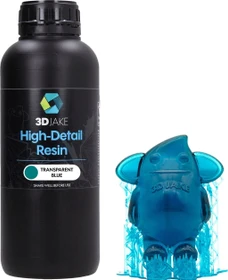 3DJake 8K High-Detail Resin Transparent Blau, 1.00kg