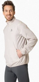 Odlo Essential Light Print Laufjacke silver cloud (Damen)