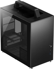 Jonsbo T8 PLUS Black, schwarz, Glasfenster, Mini-ITX (T8 PLUS BLACK)