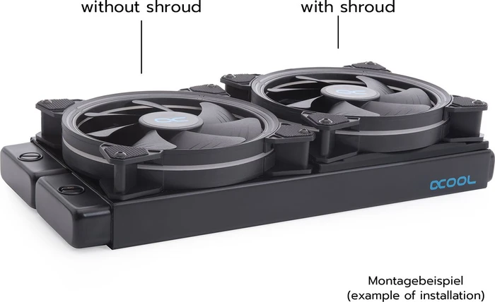 Alphacool Alphacool Shroud, Entkopplung 140mm, inkl. Schrauben