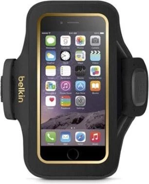 Belkin Slim-Fit Plus Armband für iPhone 6 schwarz/gold