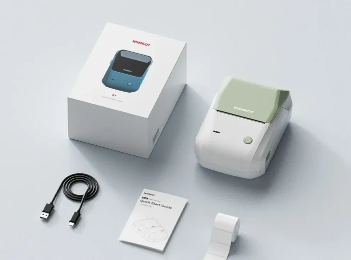 Niimbot Ethos B1 Wireless Label Printer, grün
