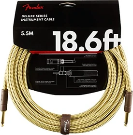 Fender Deluxe Series Instrument Cable Tweed Straight 5.5m